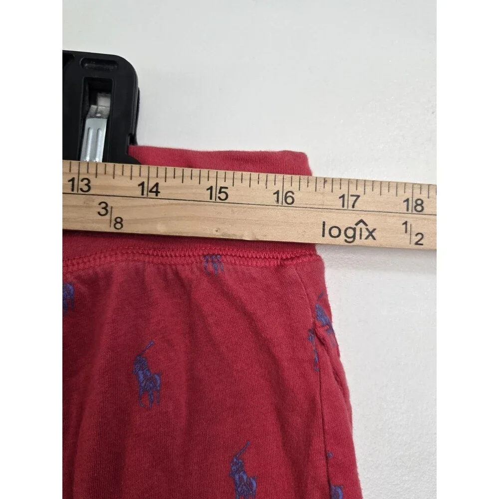 Polo Ralph Lauren Pants Mens L Polo Pony Pajama Red Lounge Sleepwear AOP